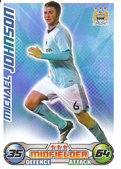 Michael Johnson Manchester City 2008/09 Topps Match Attax #171